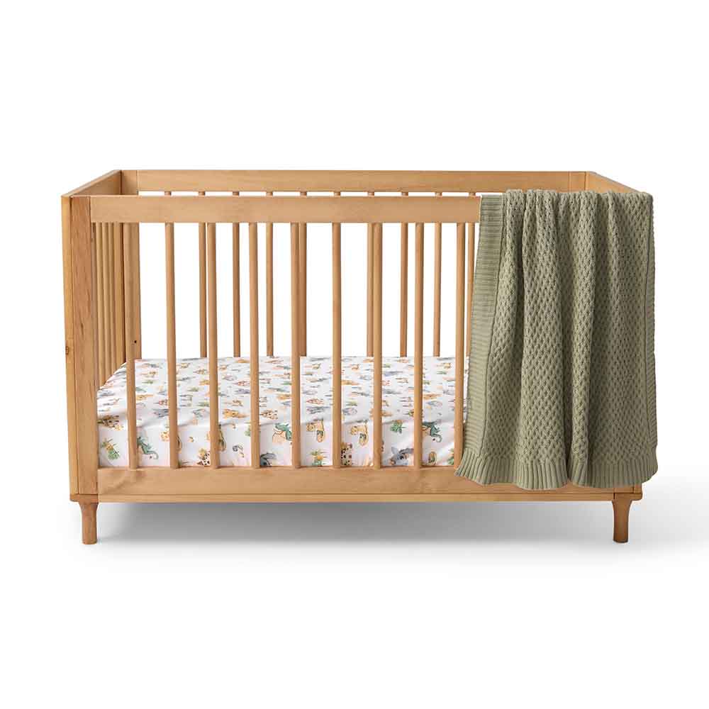 Snuggle Hunny Dragon Organic Fitted Cot Sheet