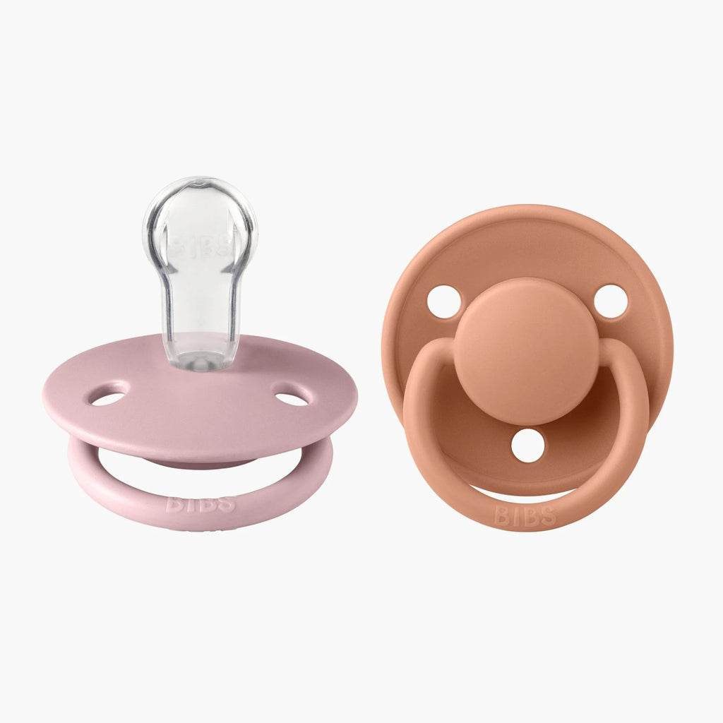 BIBS De Lux Soother Double Pack -Assorted (Round/Natural Rubber)
