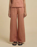 Little Lies Della Linen Pants - Coral