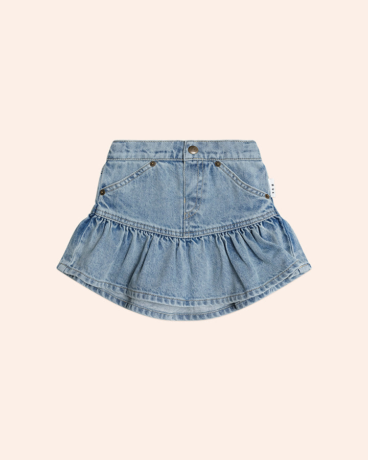Huxbaby Dreamy Denim Frilly Skirt
