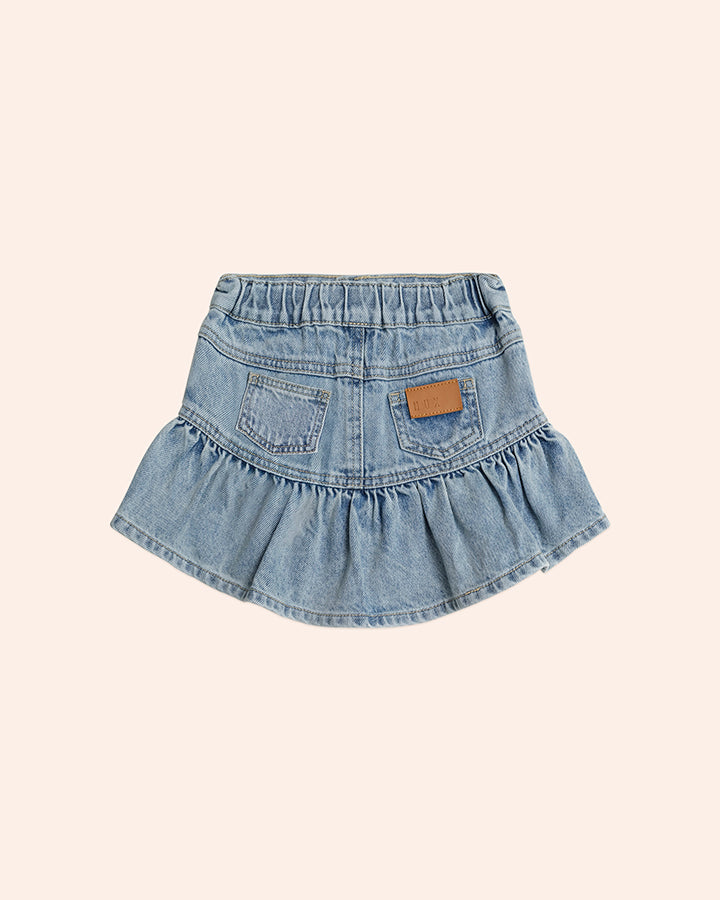 Huxbaby Dreamy Denim Frilly Skirt