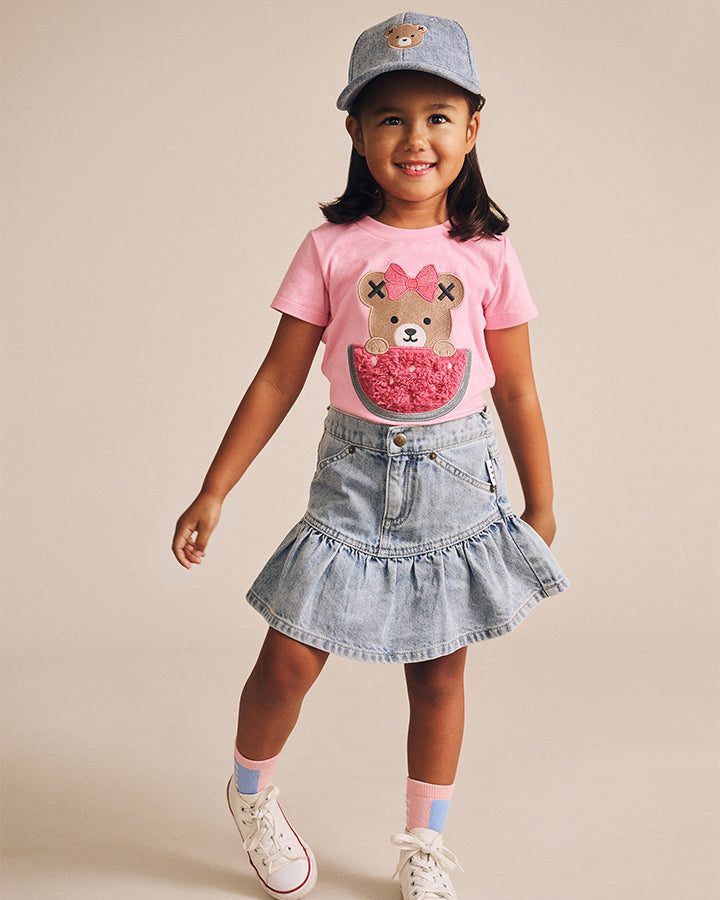 Huxbaby Dreamy Denim Frilly Skirt