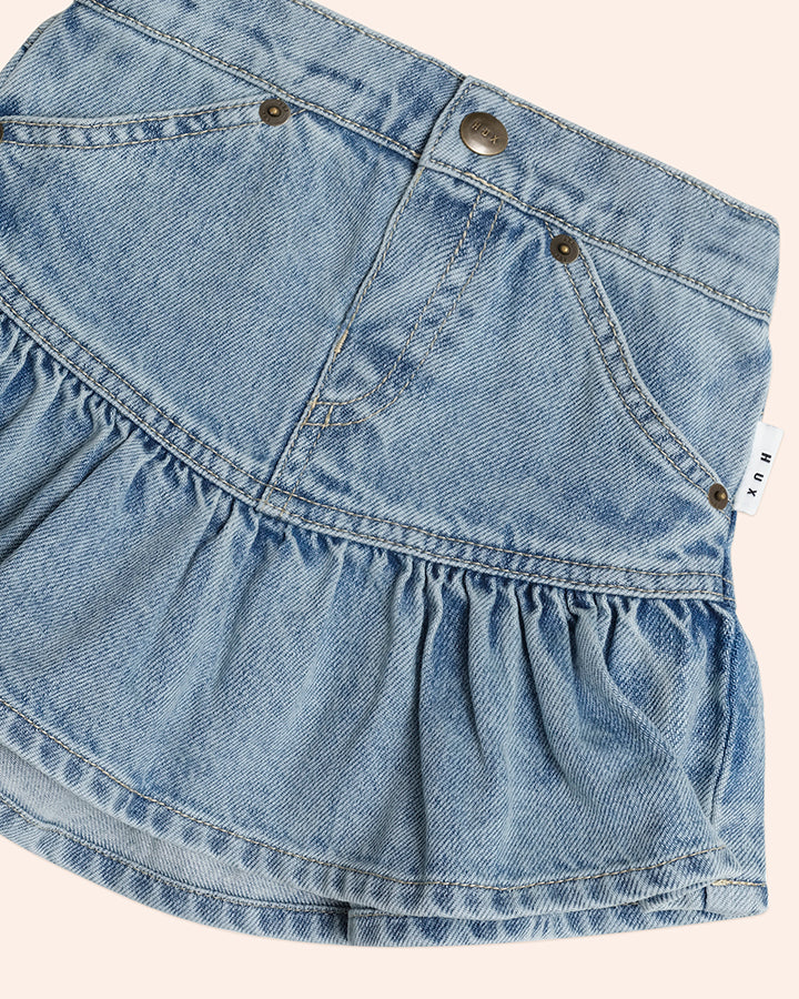 Huxbaby Dreamy Denim Frilly Skirt