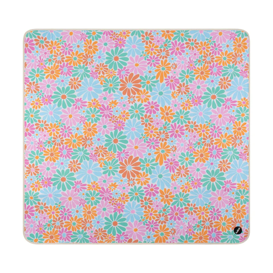 Kollab- Medium Picnic Mat- Pastel Daisy