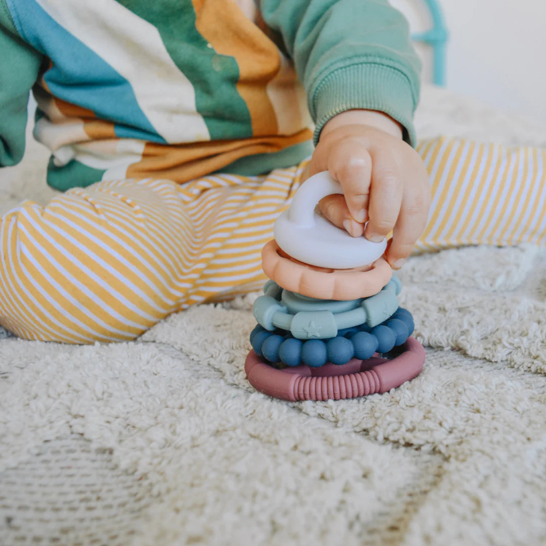 Jellystone Rainbow Stacker & Teether Toy Pastel