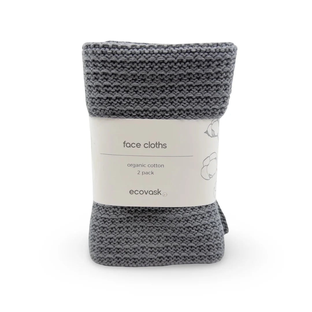 Ecovack Face Cloths 2PK- Assorted