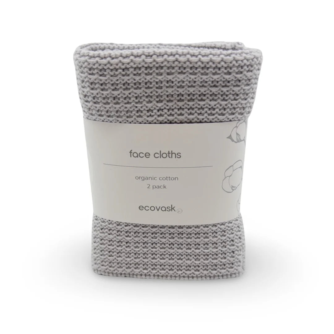 Ecovack Face Cloths 2PK- Assorted