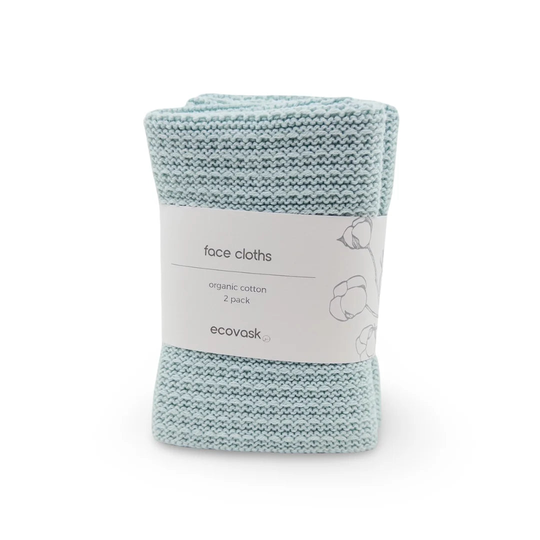 Ecovack Face Cloths 2PK- Assorted