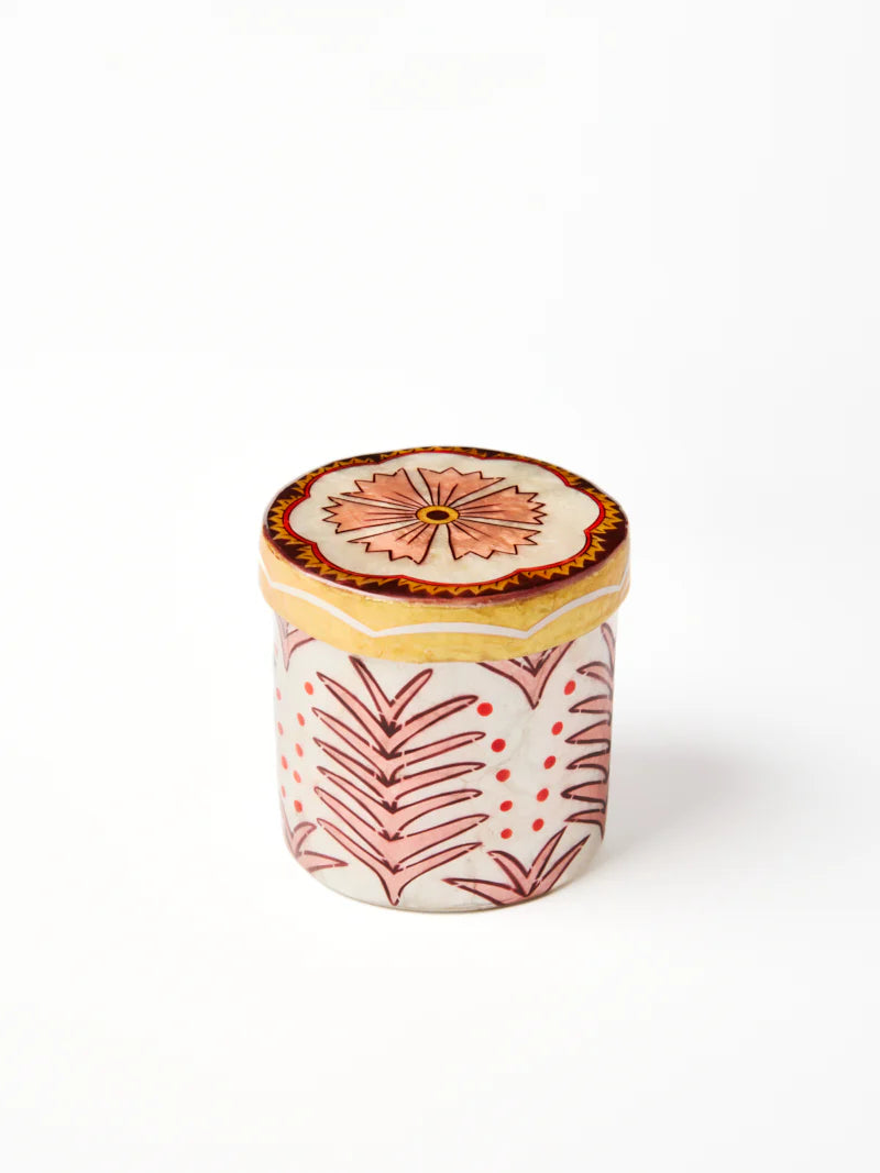 Jones & Co Samira Tall Box Pink Flower