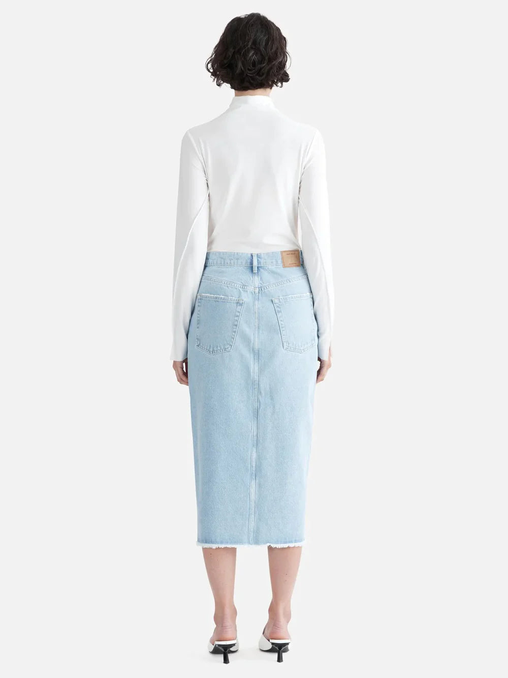 Ena Pelly - WINNIE CROSS-OVER MAXI SKIRT (SUMMER BLUE)