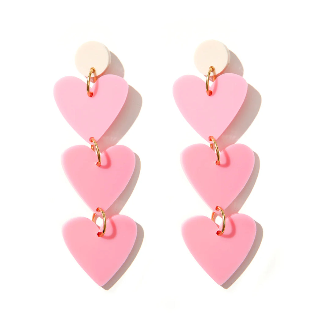 Emeldo Loved Up Earrings // Pink