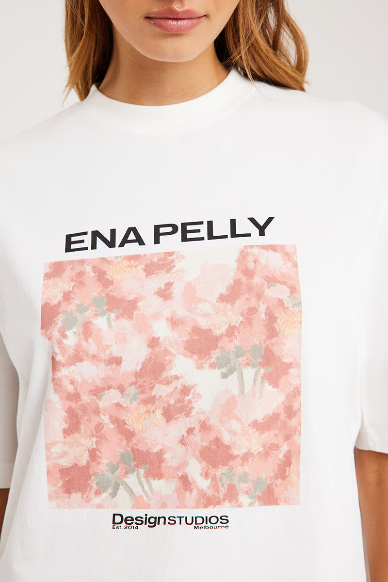 Ena Pelly Coral Floral Tee