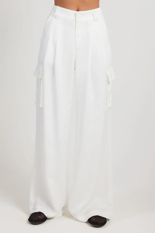 Ena Pelly Hayley Cargo Pant - Vintage White