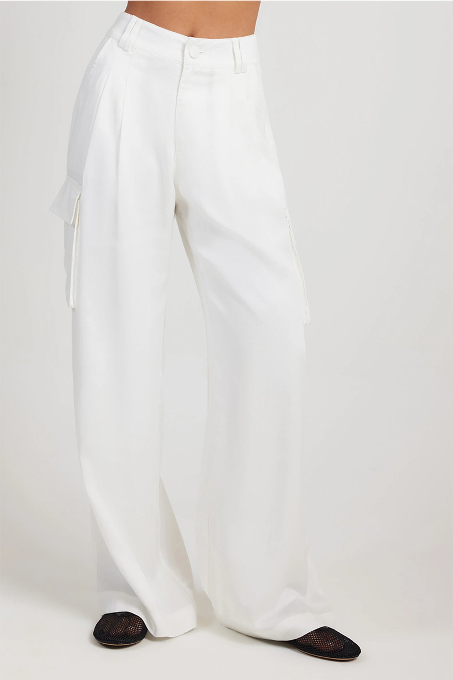 Ena Pelly Hayley Cargo Pant - Vintage White