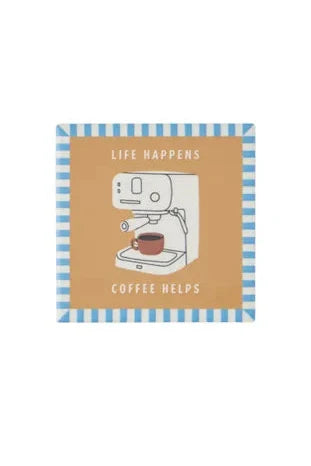 Assemble Espresso Ceramic Coaster