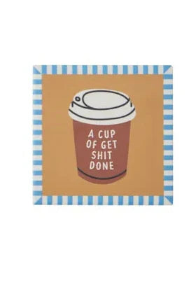 Assemble Espresso Ceramic Coaster