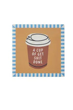 Assemble Espresso Ceramic Coaster