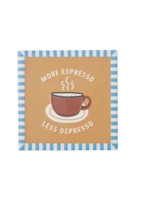 Assemble Espresso Ceramic Coaster