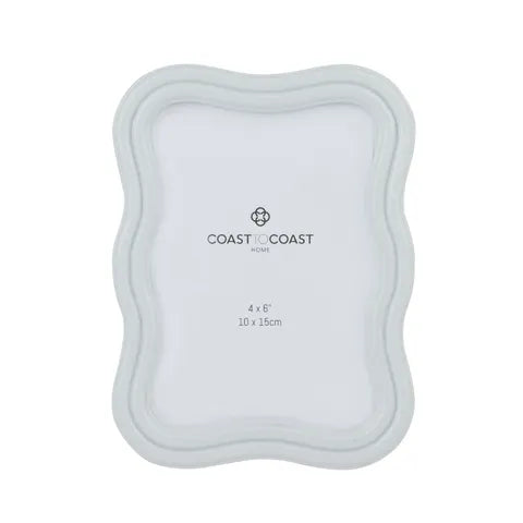 Coast to Coast Porto Wood Wave Frame - Sky Blue 4x6"