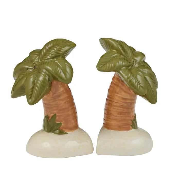 Coast To Coast Aloha S/2 Ceramic Salt &  Pepper Green