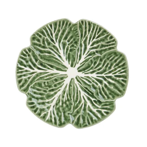 Coast to Coast Cabbage Ceramic Plate 30x30cm Green
