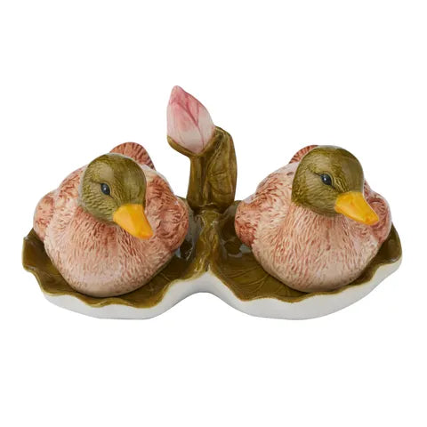 Coast to Coast Flock 3pc Ceramic Salt &Pepper Set