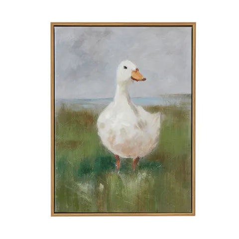 Coast to Coast Daffy Oak Frame Oil Painting