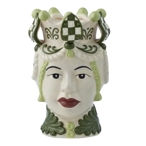 Life Botanic Maria Ceramic Pot 11.5x11.5x18cm Olive*