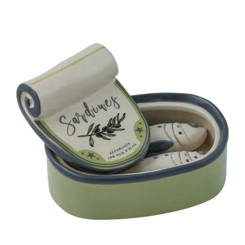 Assemble Sardina 3pc Ceramic S&P Set 14x10x7.5cm