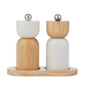 Coast to Coast Eta 3pc Wood S&P Set 15x7.5x12cm Ivory