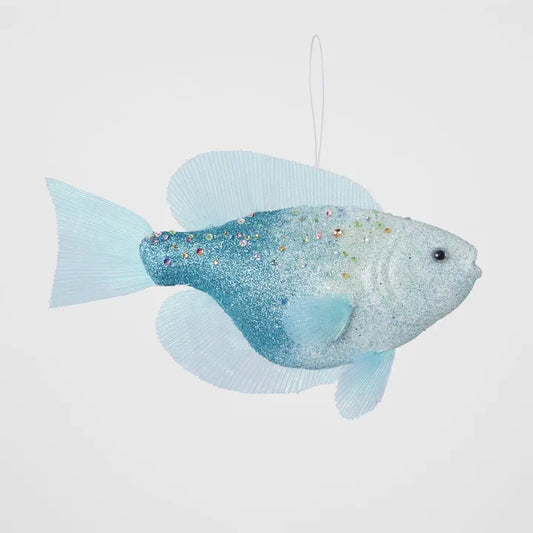 Glacier Fish Decoration Blue and White