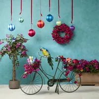 Silk Stripe Bauble Large Pink & Orange