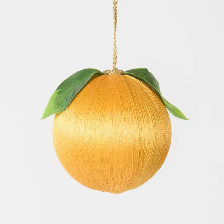 Silk Fruit Bauble Yellow
