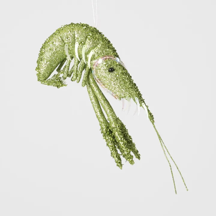 Lester Glitter Prawn Ornament- Assorted