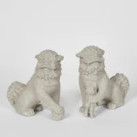 Foo Dog Sculpture Grey Set