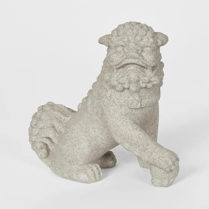 Foo Dog Sculpture Grey Set