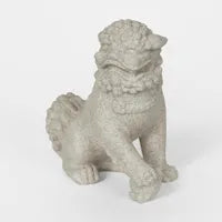 Foo Dog Left Sculpture Grey