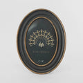 Vera Oval Photo Frame 4 x 6 Black & Gold