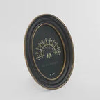 Vera Oval Photo Frame 4 x 6 Black & Gold