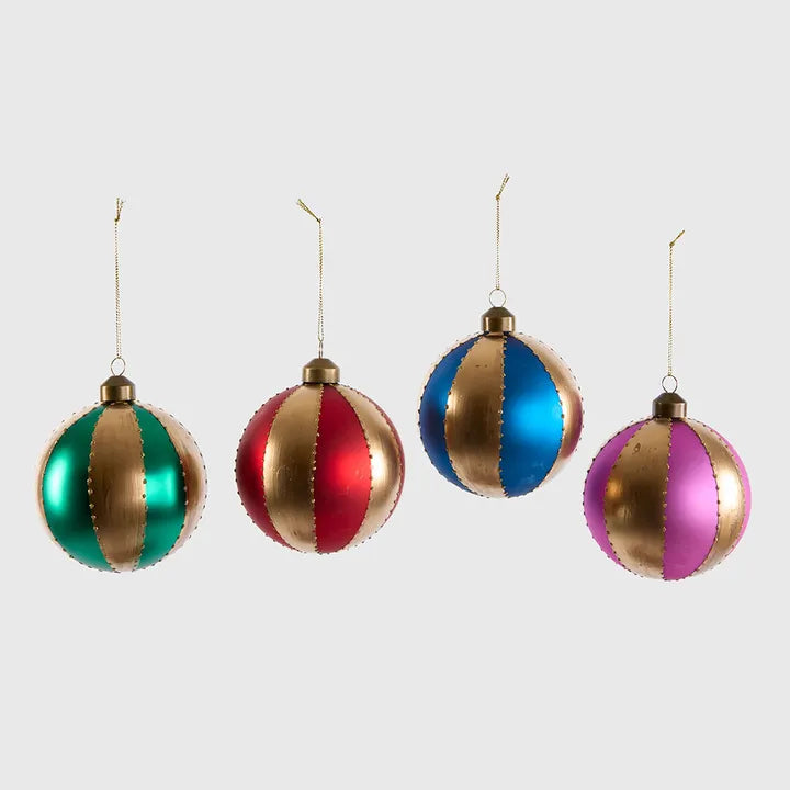 Vixen & Velvet Carnival Baubles Multicolour - Set of 4