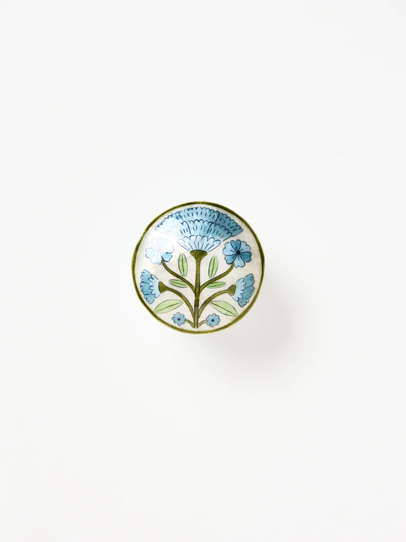 Jones & Co Samira Short Box Blue Flower