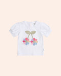 Huxbaby Flower Power Puff Sleeve Tee