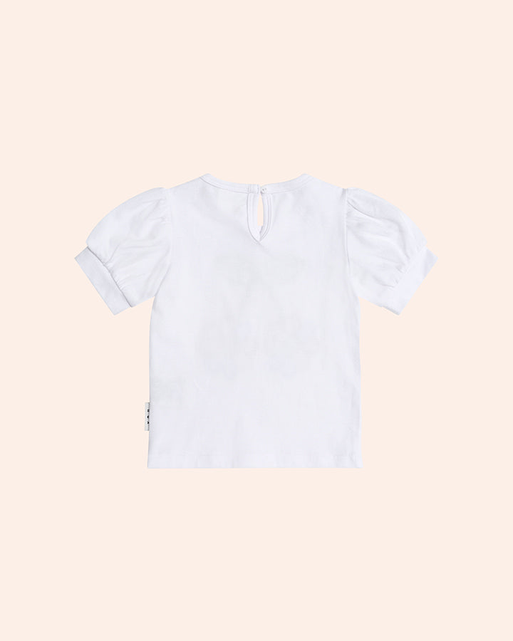 Huxbaby Flower Power Puff Sleeve Tee