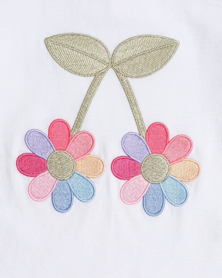 Huxbaby Flower Power Puff Sleeve Tee