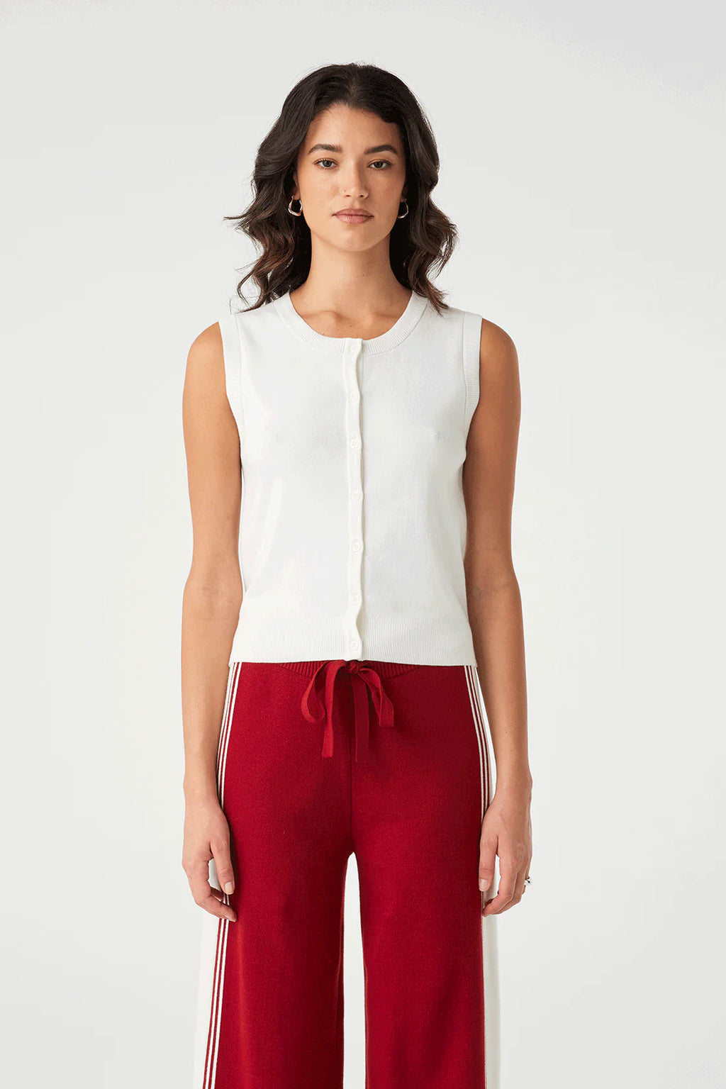 ARCAA Finley Button Up Vest - White
