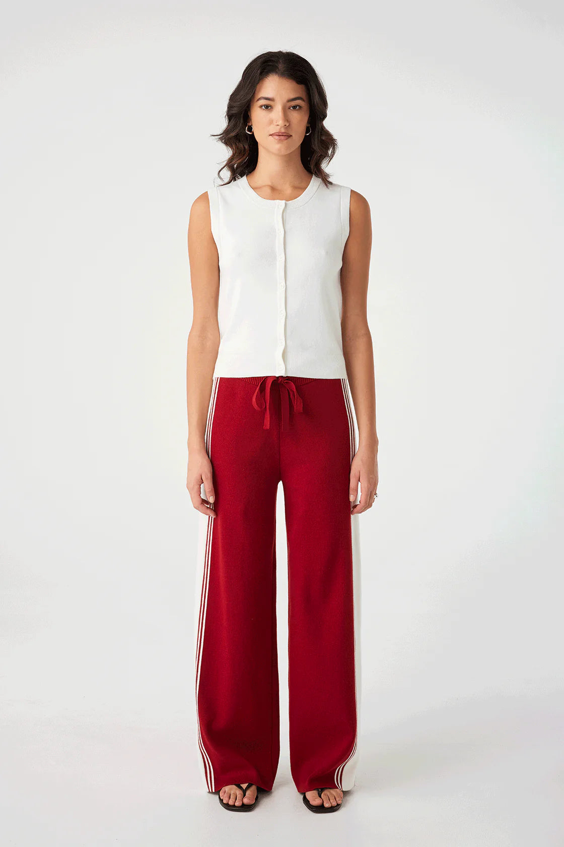 ARCAA Emery Pant - Wine & Ecru