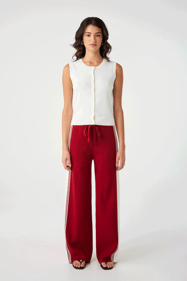 ARCAA Emery Pant - Wine & Ecru