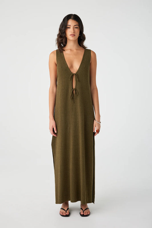 ARCAA Poppy Reversible Maxi Dress - Olive