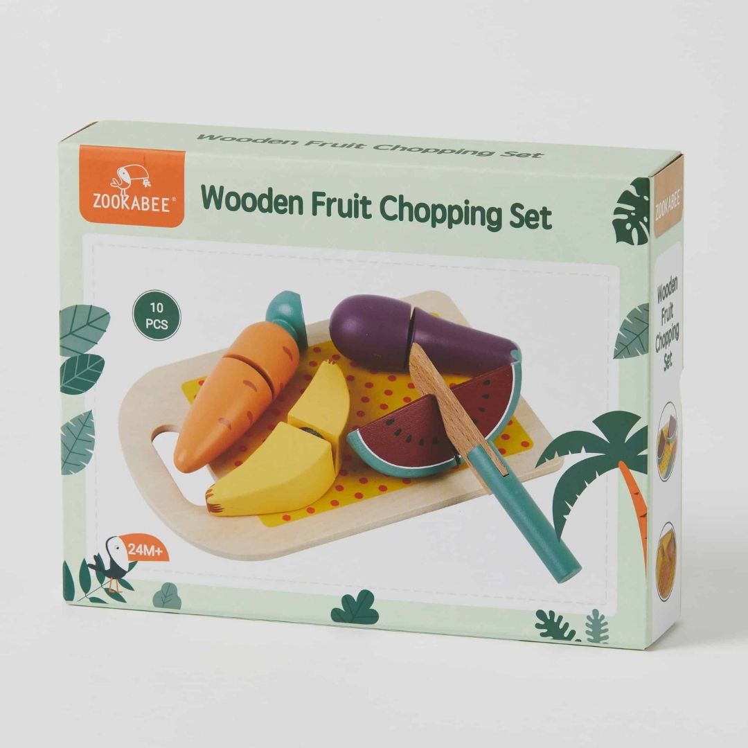 Zookabee Fruit Chopping Set - Wooden