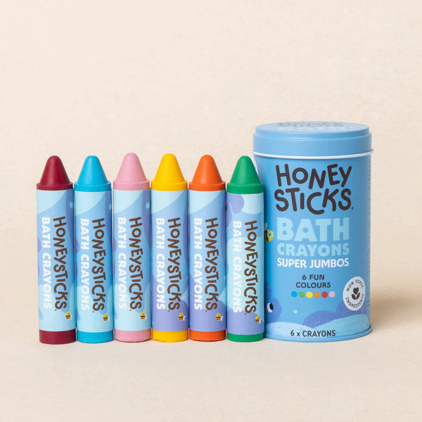 Honeysticks Bath Crayons Super Jumbos 6 pack